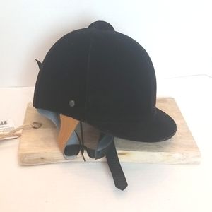 Beautiful Black Velvet Show Riding Cap/Helmet